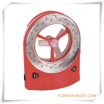 Ventilador recargable con luz LED para promoción